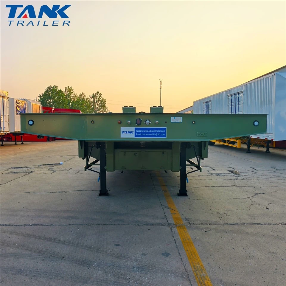 5 Axle Hydraulic Ramp Lowbed Semi Trailer factory