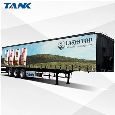Van type logistiek transportgordijn zijkant semi-oplegger